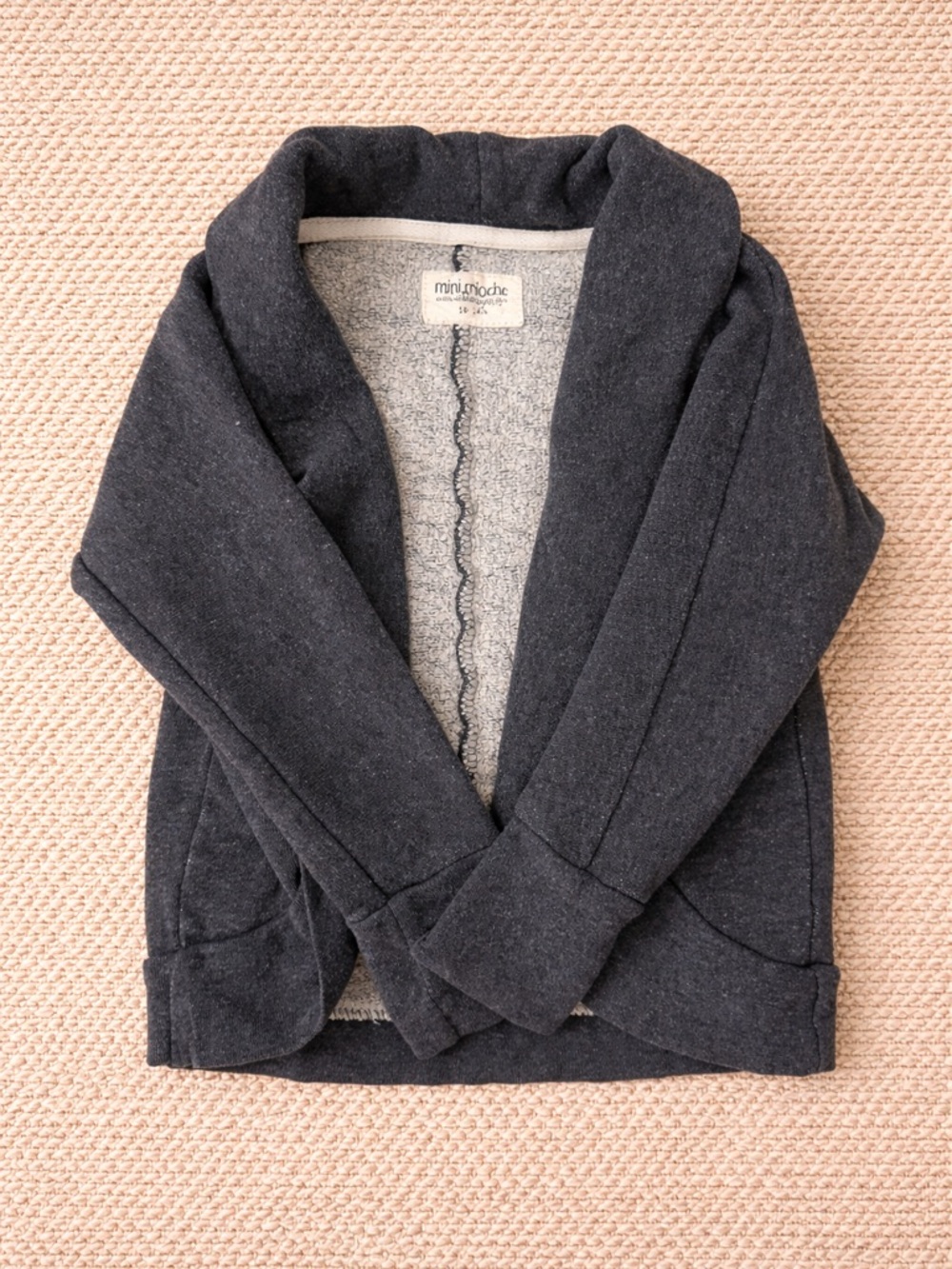 Mini Mioche Girls' Dark Gray Cardigan Sweater